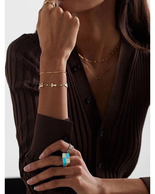 Yvonne Léon Blue 9-Karat, And Diamond Ring