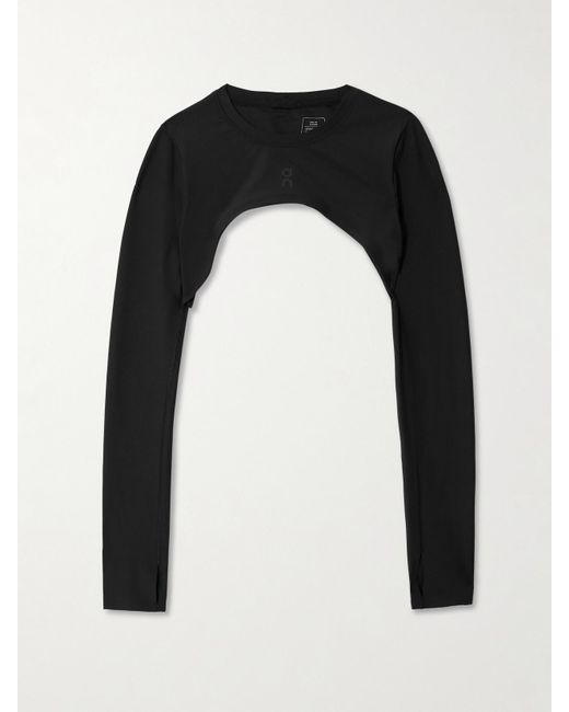 On Shoes Black Studio Oberteil Aus Recyceltem Stretch-Jersey