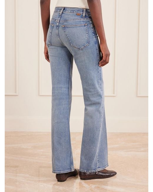 Jamie Haller Blue Wide-Leg Mid-Rise Jeans