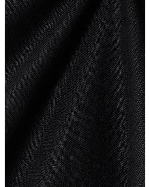 Posse Black Alice Minikleid Aus Leinen