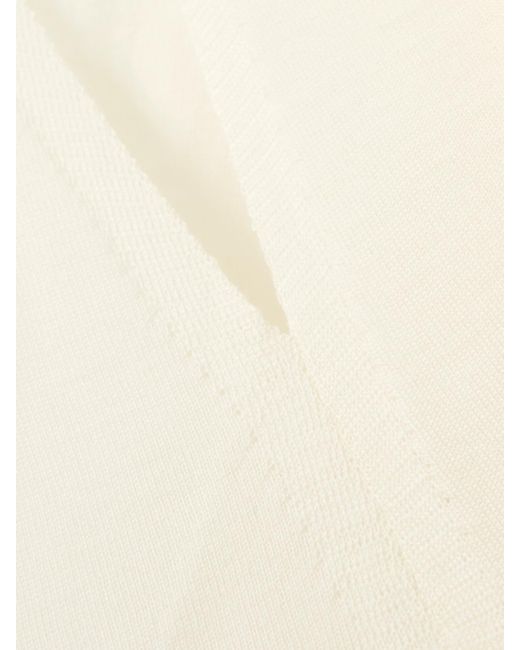 Alaïa Natural Wool-Blend Turtleneck Bodysuit