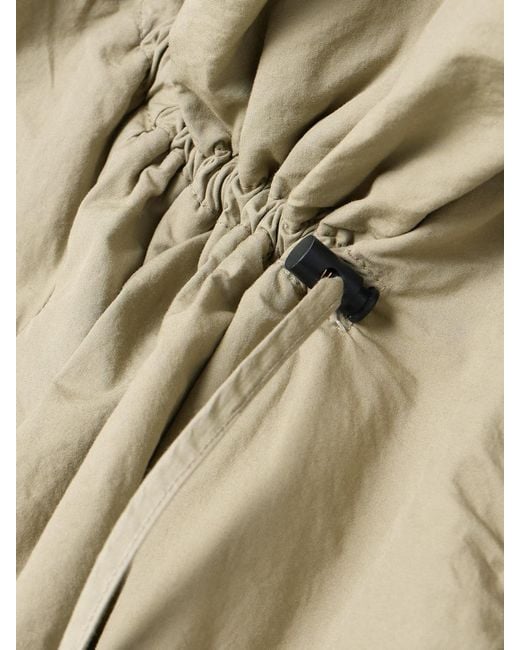Dries Van Noten Natural Ruffled Gathered Cotton-Blend Jacket