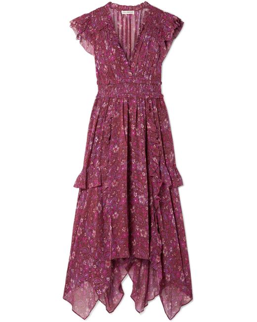 ulla johnson narcissa ruffle gown