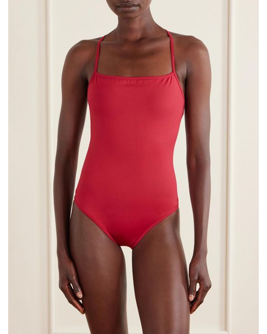 Loulou de Saison Red Itak Stretch One-Piece