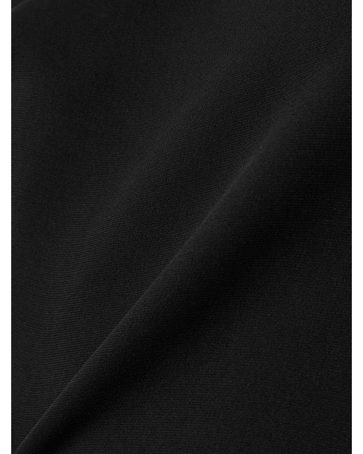 Maticevski Black Synergy Off-The-Shoulder Draped Crepe Gown