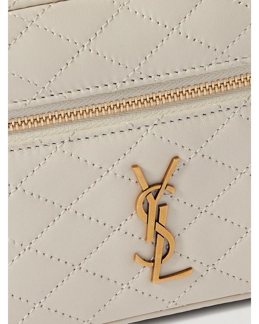 Saint Laurent Natural Gaby Vanity Schultertasche Aus Leder