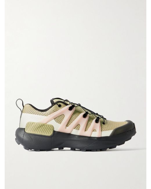 Salomon Green Genesis Advanced Rubber-Trimmed Mesh Sneakers