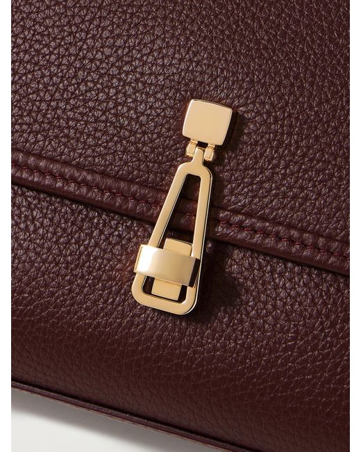 Gabriela Hearst Purple Leonora Kleine Tote Aus Strukturiertem Leder