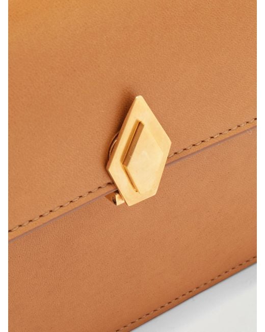 Metier Natural Parallel 22 Small Leather Shoulder Bag