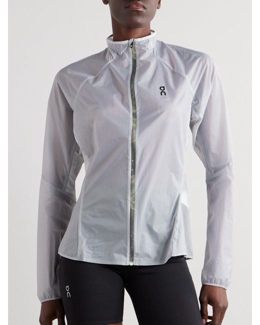 On Shoes Gray Zero Jacke Aus Shell