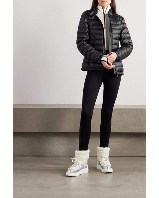 Moncler Black Walibi Quilted Ripstop Down Jacket