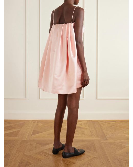 Givenchy Pink Cape-Effect Silk-Satin Mini Dress