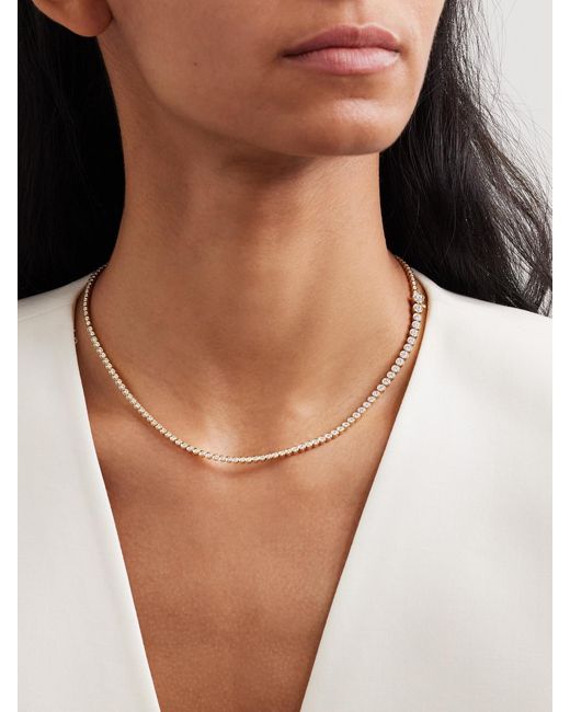 Sophie Bille Brahe Natural Classic Tennis 18-Karat Diamond Necklace