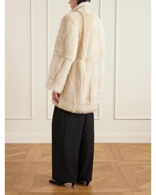 Kallmeyer Natural Donna Reversible Shearling Coat
