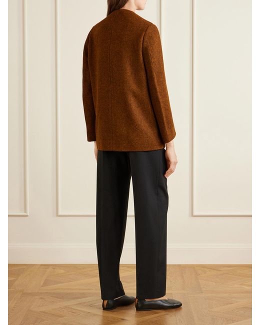 Jil Sander Brown Mélange Wool Jacket