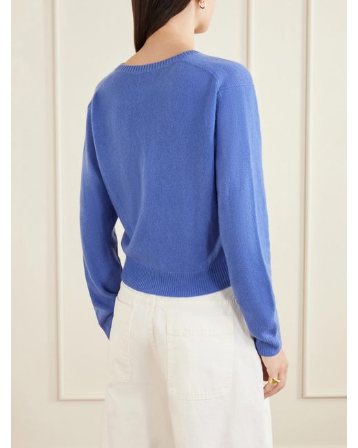 Allude Blue Cashmere Sweater