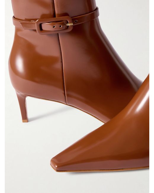 Gianvito Rossi Brown Tokio 55 Leather Ankle Boots