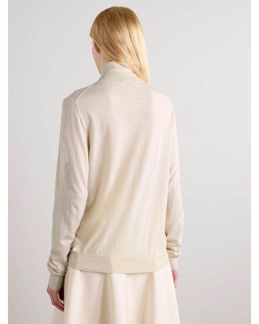 The Row Natural Heva Rollkragenpullover Aus Woll-Jersey