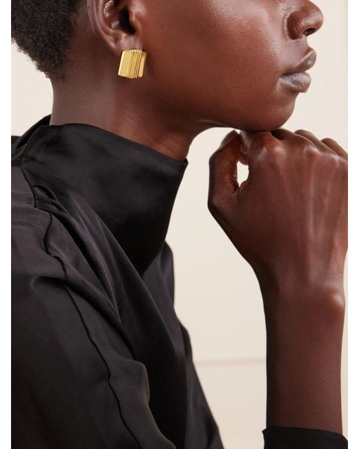 DEHANCHE White Elysées-Toned Earring
