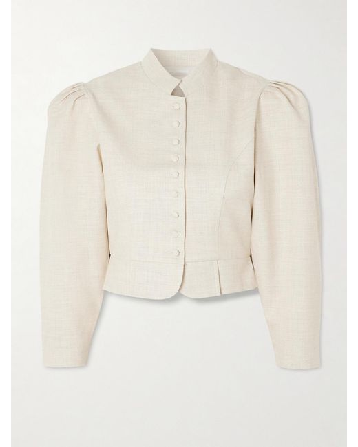 D'Estree Amoako Miele Woven Jacket in Natural | Lyst