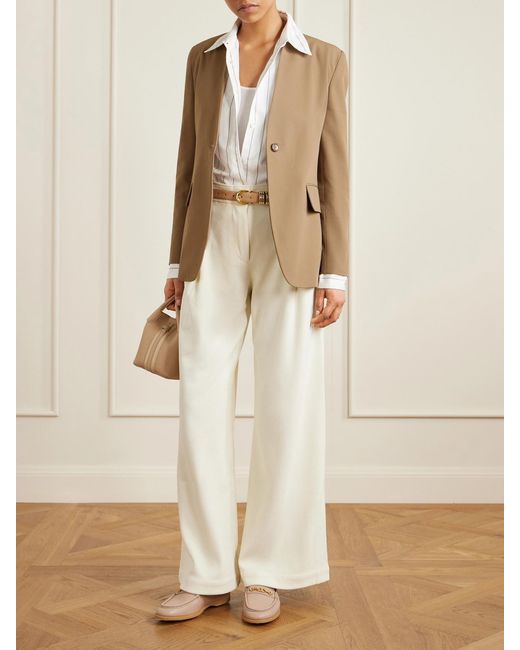 Tod's Natural Gomma Embellished Textured-Leather Loafers