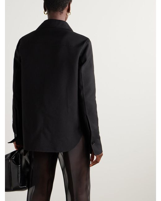 Jil Sander Black Cotton-Blend Jacket