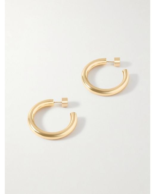 Jennifer Fisher Natural Natasha Mini-Plated Hoop Earrings