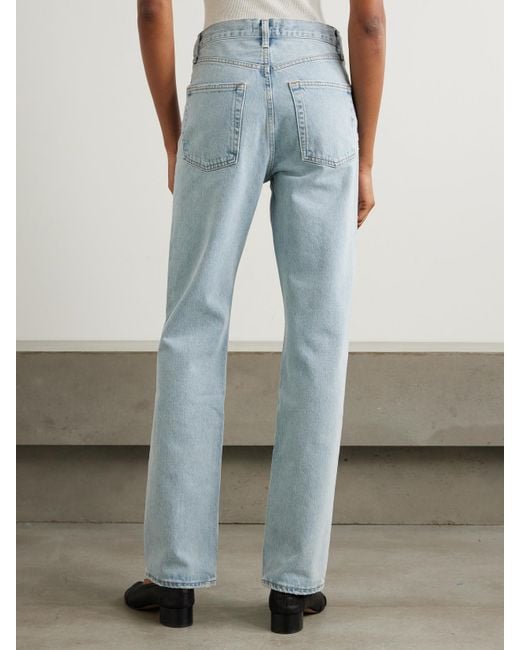 Agolde Blue Kelly High-Rise Straight-Leg Jeans