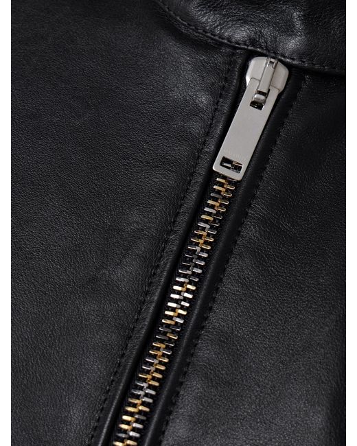 Halfboy Black Cropped Leather Vest