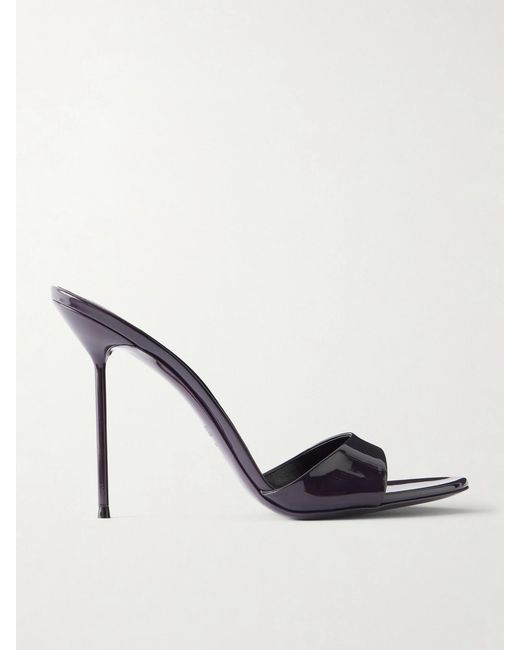 Paris Texas Purple Lidia 105 Patent-Leather Sandals