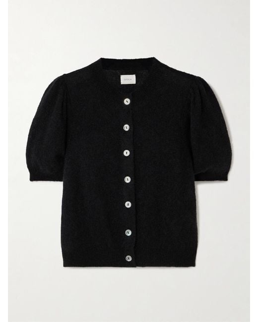 Doen Black Anisa Alpaca-Blend Cardigan