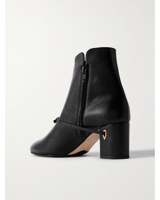 JENNIFER CHAMANDI Black Danilo 65 Leather Ankle Boots