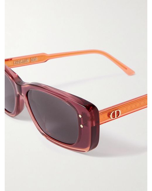 Diorhighlight S21 Rectangular-Frame Acetate Sunglasses Dior en coloris Pink