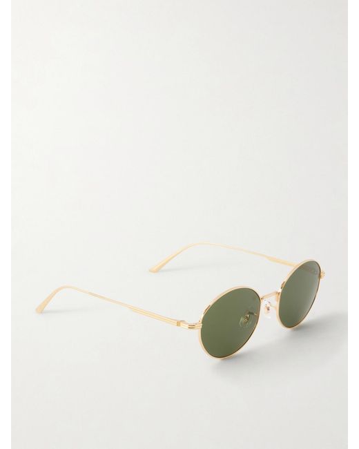 Oliver Peoples Green Khaite 1994C Round-Frame Metal Sunglasses