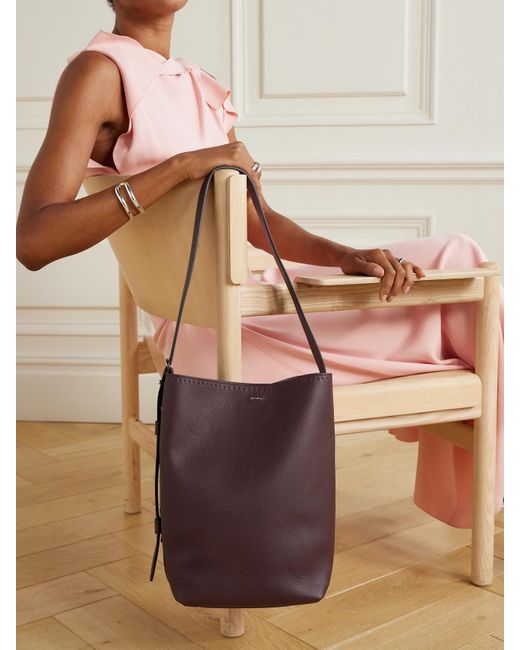 Max Mara White Archetipo Tote Aus Strukturiertem Leder