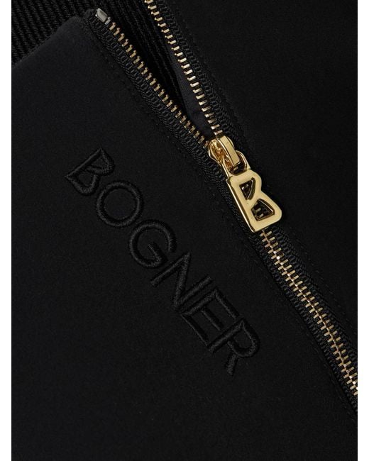 Bogner Black Elaine Embroidered Stretch Stirrup Ski Pants