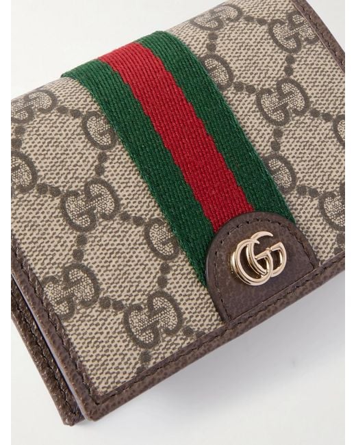 Gucci Multicolor Ophidia Leather-Trimmed Printed Coated-Canvas Wallet