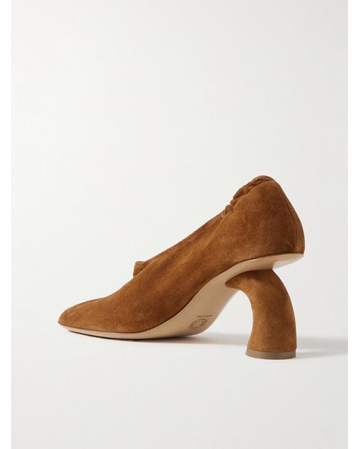 Dries Van Noten Brown Suede Pumps