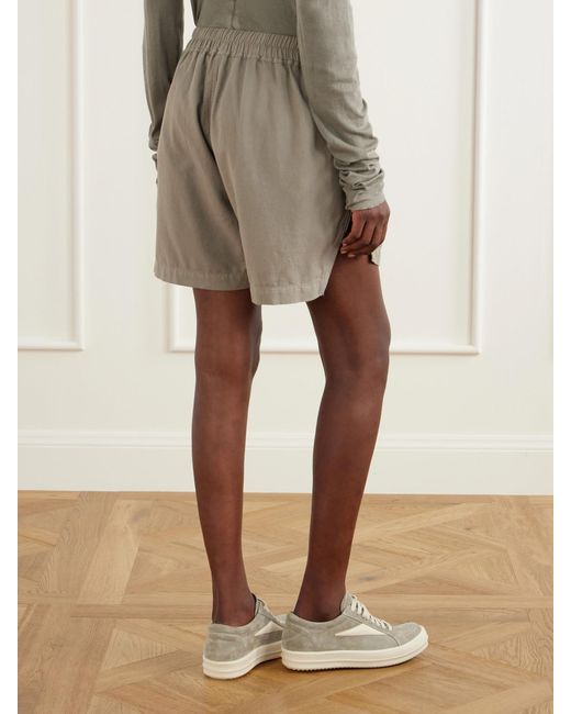 Rick Owens Gray Drkshdw Cotton-Jersey Shorts