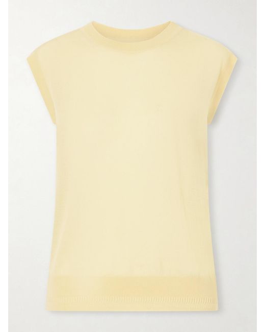Another Tomorrow Yellow Wool Tank