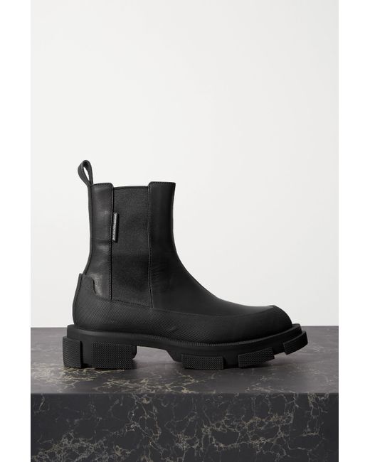 BOTH Paris Gao Rubber-trimmed Leather Platform Chelsea Boots in