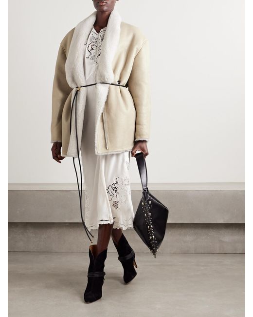 Isabel Marant Natural Elanore Shearling Jacket
