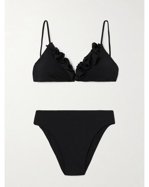 Maygel Coronel Black Krassi Ruffled Bikini