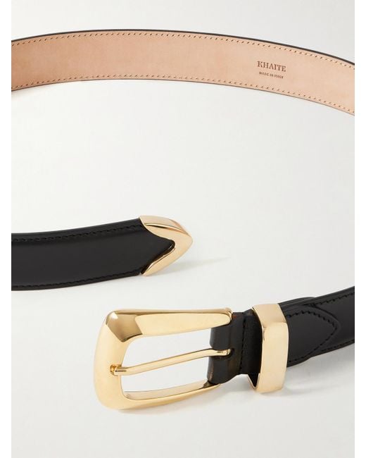 Khaite Black Benny Leather Belt