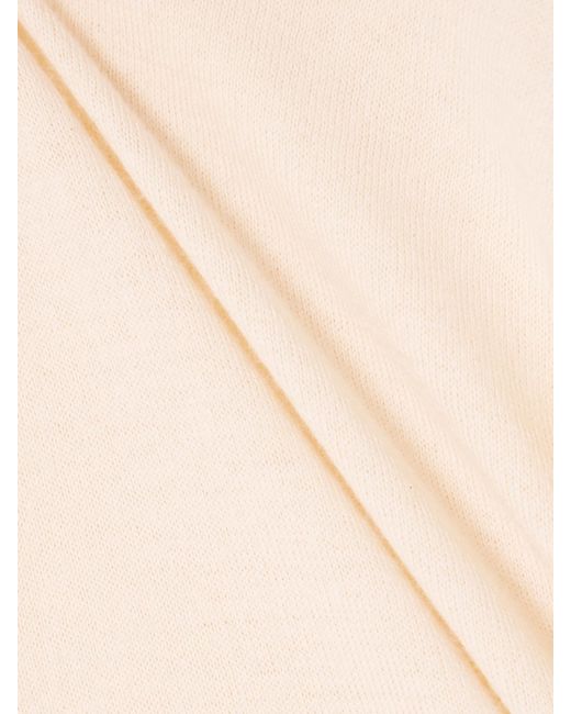 J.W. Anderson Natural Tie-Detailed Cotton And Cashmere-Blend Tank