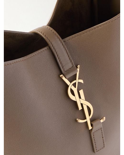 Saint Laurent Brown Le 5 À 7 Supple Small Leather Shoulder Bag
