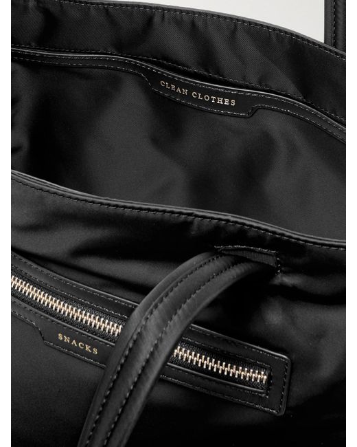 Anya Hindmarch Black Baby Leather-Trimmed Econyl Tote