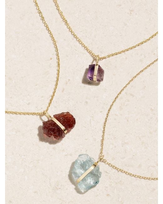JIA JIA Multicolor Net Sustain Birthstone 14-Karat-Stone Necklace