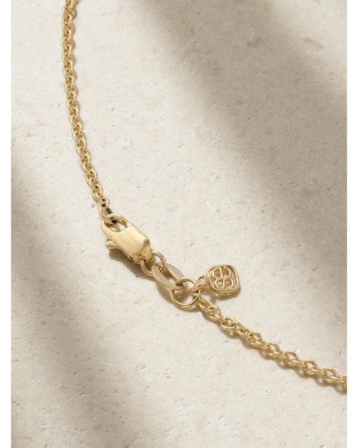 Sydney Evan Metallic 14-Karat Diamond Necklace
