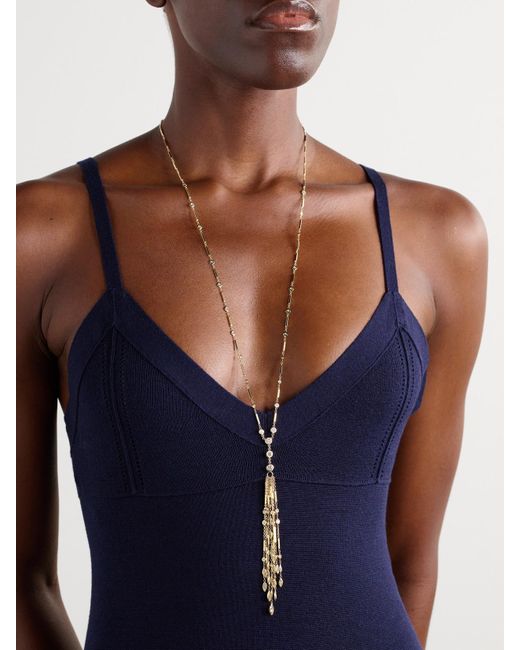 Jacquie Aiche Natural Kette Aus 14 Karat Mit Diamanten